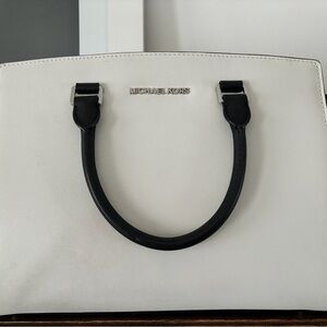 Michael Kors Black and White Satchel